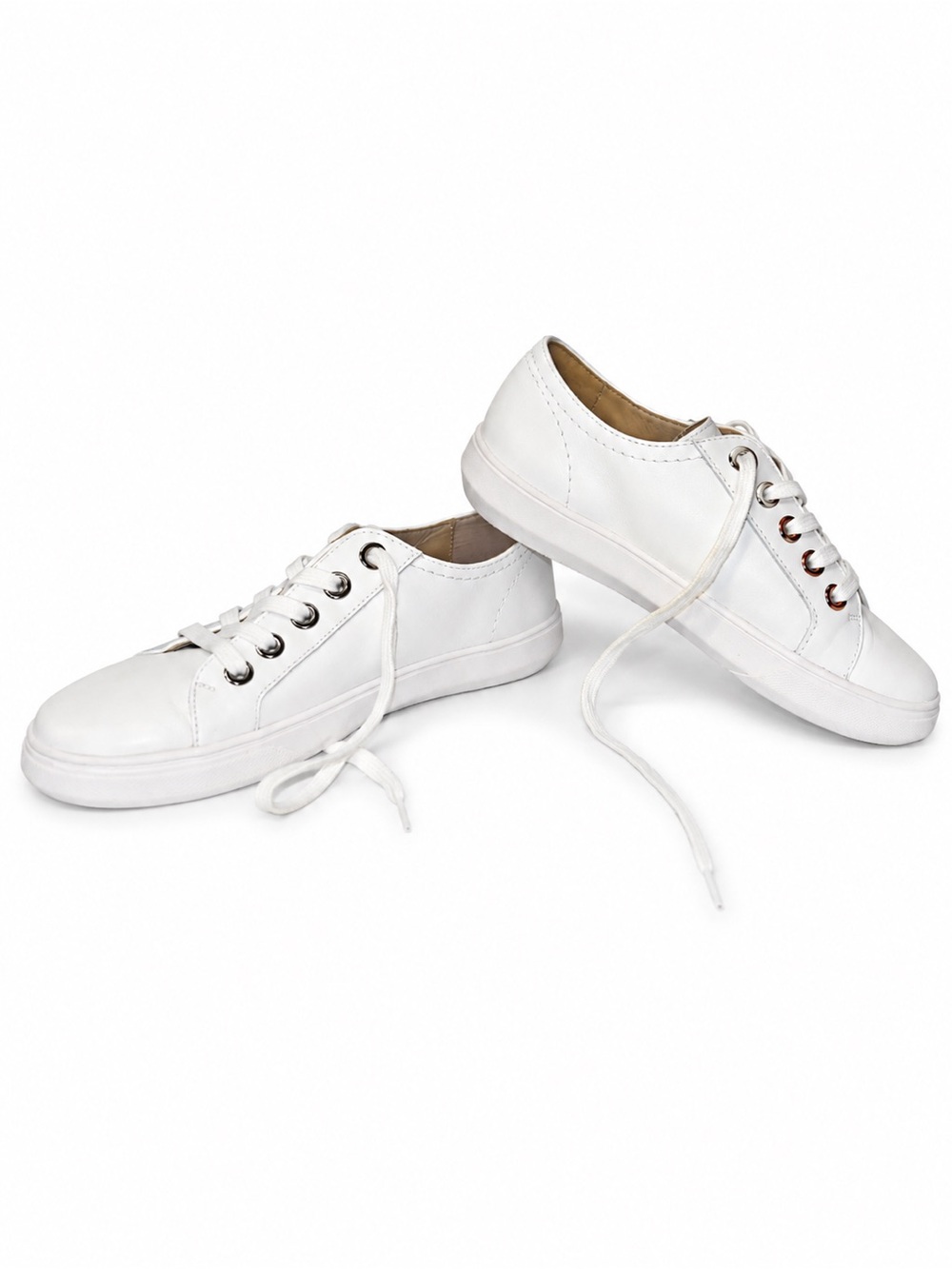Patina Portland Leather Classic White Leather Low-Top Sneakers